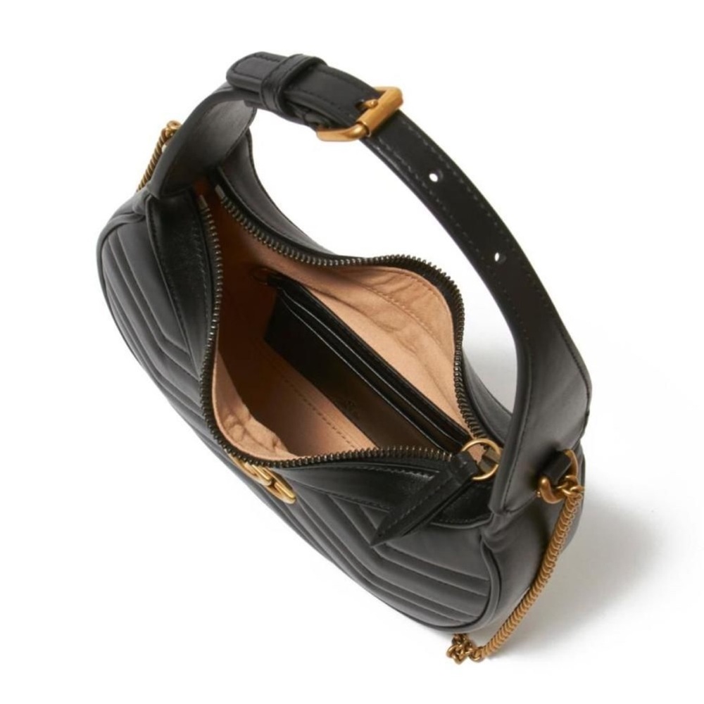 Gucci Black and Gold Shoulder Bag - Picture 3 of 6